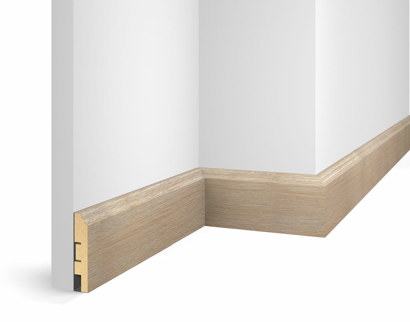 Плинтус МДФ Cosca Decor Экошпон WP07 Ясень Тирамису 2400×80×16